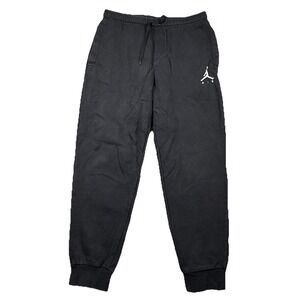 Nike Air‎ Jordan Jumpman Sweatpants Men's Small Cuffed Fleece Joggers Black